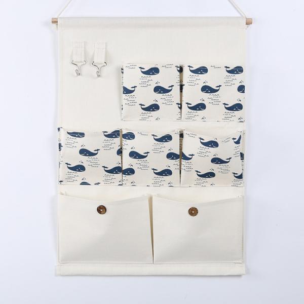 hanging storage bag pockets organizer door wall chest holder customized hedgehog whale Sea lion