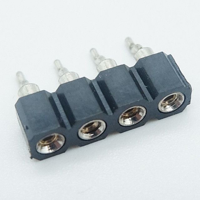 Quality led strip connector 2.54mm machined female header socket h=3.0mm round pin surface mount smt smd board to board type for sale