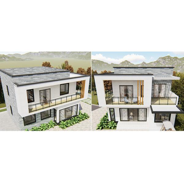 Quality Eco Friendly Prefabricated Light Steel Frame House Luxury Villa For Family