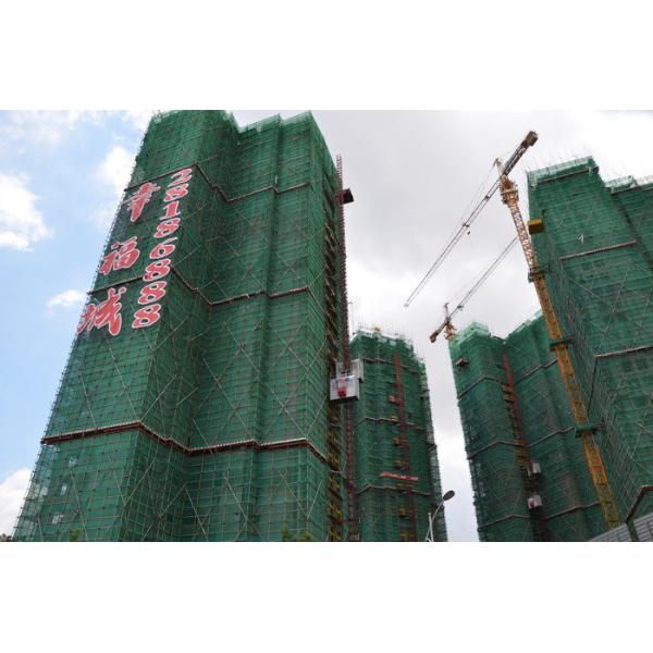 Single Cage 110kw Temporary Construction Elevators 96m/Min Construction Man Lift