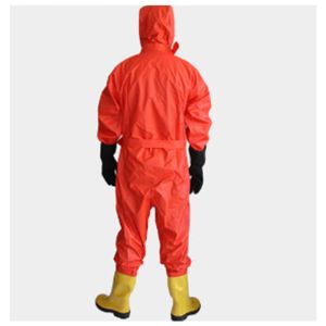Disposable PVC XL Hazmat Chemical Refusal Suit Conjoined