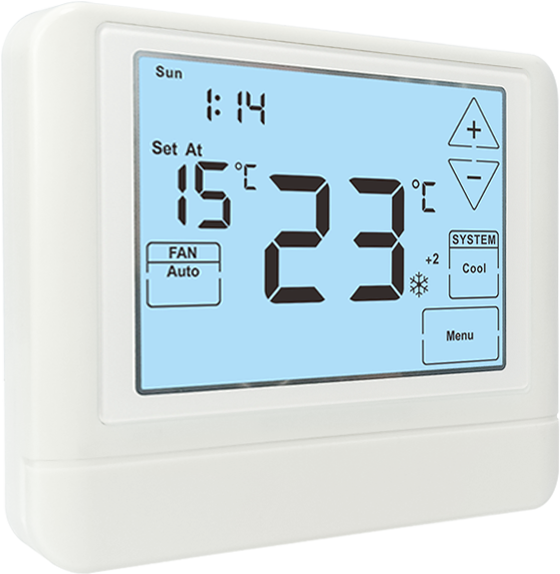 Non-Programmable White Digital Room Thermostat For Temperature Control