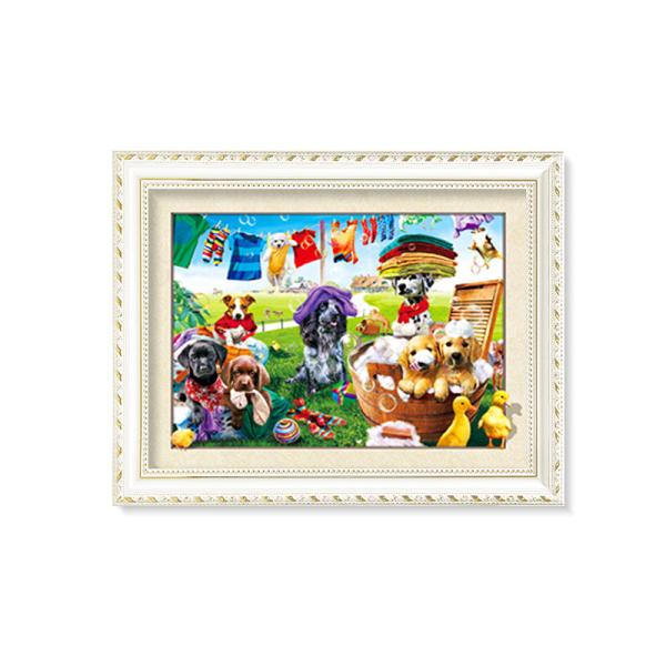 5d Depth Wild Eagle Poster 3D Lenticular Pictures With Black Plastic Frame / Lenticular Photo Printing