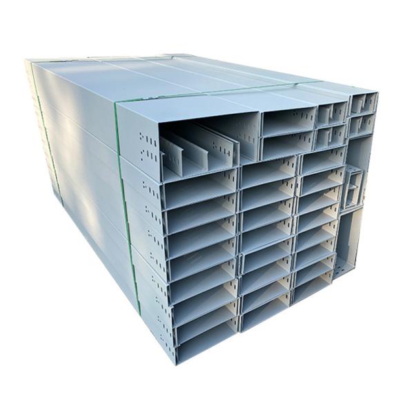 Buy Galvanized Wireway Cable Tray / Electric Cable Trunking 50mm-1000mm at wholesale prices