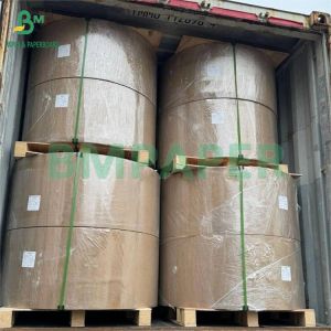 Quality 40gsm MG Red Wax Striped Kraft Paper For Pears And Other Fruit Packing for sale