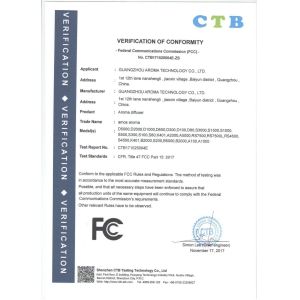 Guangzhou Praise Aroma Technology Co.,Ltd Certifications