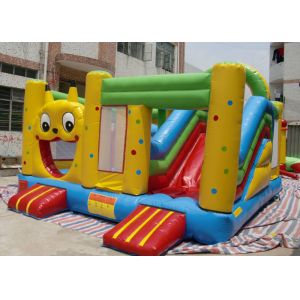 Quality 5 × 5 m Cute Cartoon Inflatable Bounce House Slide Combo For Children for sale