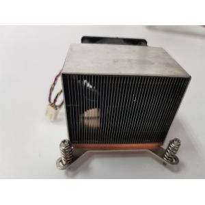 C1100 Strips Square Heat Sink With Round Fan Cooper Base