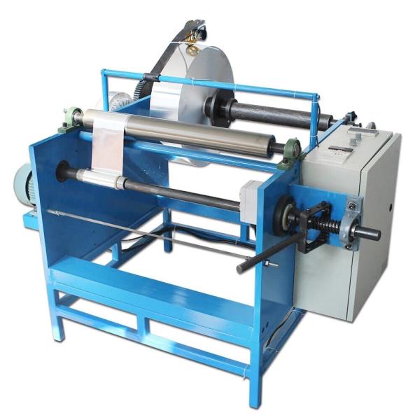 Buy High Speed Manual Aluminium Foil Roll Rewinding Machine for Raw Material Baking Paper at wholesale prices