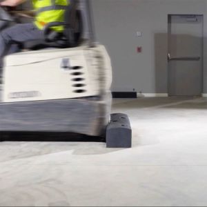 Safety Rubber Forkshield Mats Flexible Low Level Barrier Safely Stops Moving