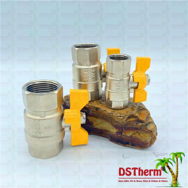 Butterfly Handle Forged Brass Ball Valve High Pressure Gas Pipe Valve