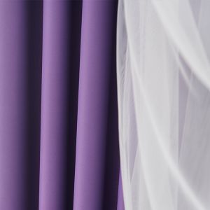 Double Side Matte Polyester Curtain Fabric Blackout 90% Shading