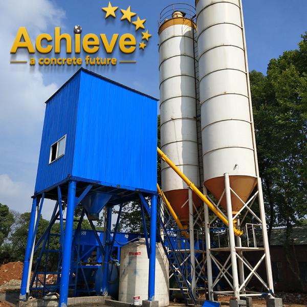 JS1500 Concrete Mixing Plant 75 CBM Per Hour Hopper Batching Plant 100t