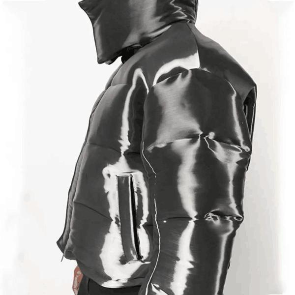 OEM Custom Wholesale Reflective Nylon Men&prime;s Metallic Custom Winters Bubble Coat Logo for Shiny Men Padded Down Puffer Jacket