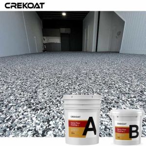 One Coat Epoxy Flake Floor Biodegradable Variants Environmentally Friendly