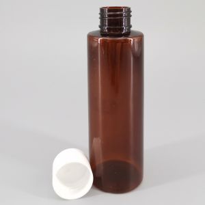 PET 24mm Brown 120ml Recycled Plastic Bottles