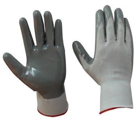 Buy Grey Nitrile Coated Nylon Gloves at wholesale prices