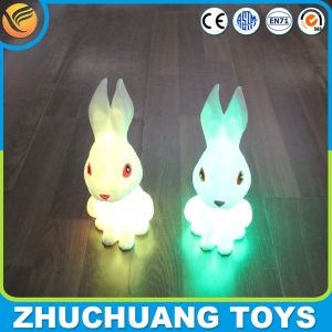 Quality clear plastic rabbit coin bank LED light for sale for sale