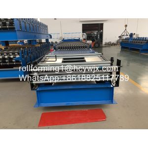 Feeding Table 15m/Min Double Layer Roofing Sheet Roll Forming Machine