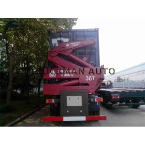 Customized Dimensions Container Side Loader Trailer With Self Loading 37 Tons