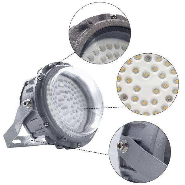 IP65 Industrial Explosion Proof Lighting Fixtures Anti Glare LED Platform Lights
