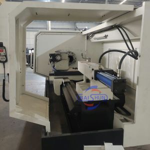Quality Fanuc CNC Pipe Threading Lathe QK1325 800mm Swing 250mm Threading for sale