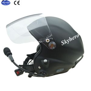 New colour Matt black Noise cancel paramotor helmet with goprobase professional