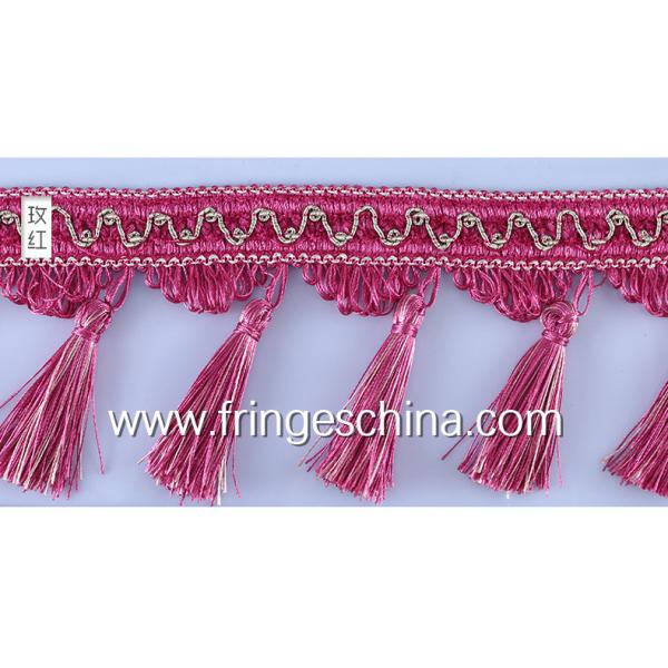 Handmade fashionable chain beads lace tassels fringes for curtain/sofa/pillow decoration