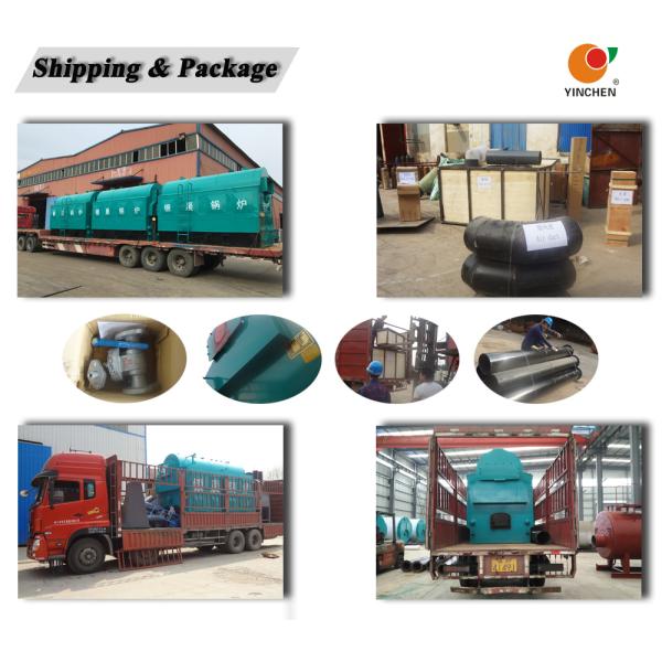 Yinchen Brand 0.1-20 tons biomass coal wood chip sawdust fired hot water boiler