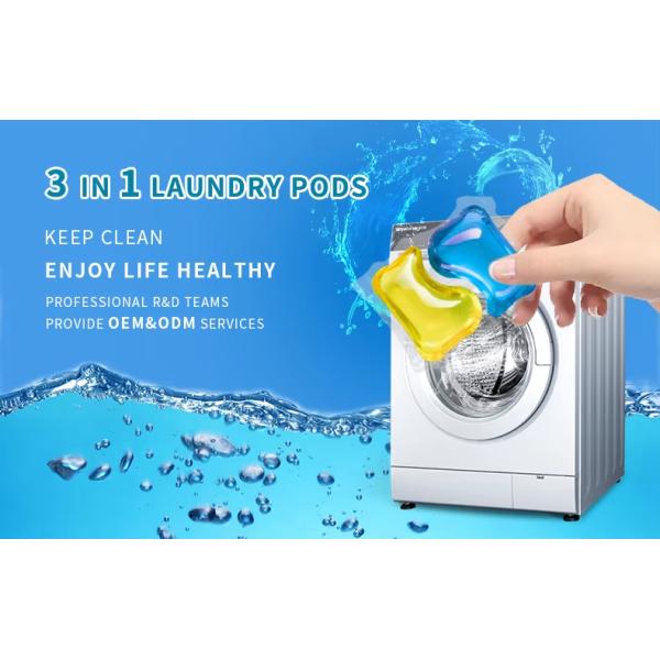 3in1 Laundry Capsules Exclusive Design Beads Fragrance Liquid Washing Laundry Detergent Capsules Pods