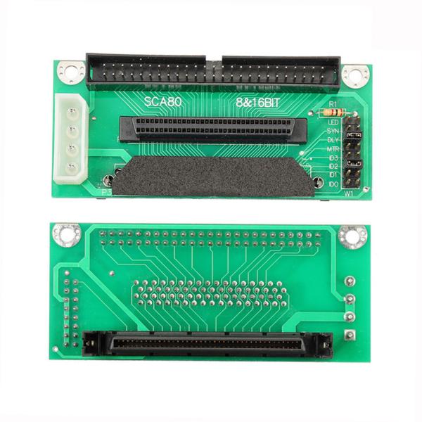 SCSI SCA 80 Pin to 68Pin to 50 Pin IDE Hard Disk Adapter Interchangeable
