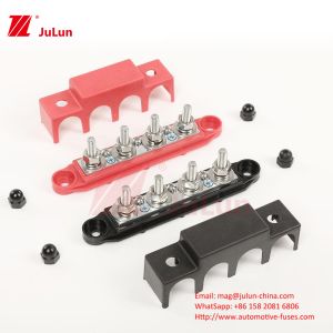 Rv Yacht Bus M8M10 High Current Wiring Stud Red Black 4-Stud Distribution Block