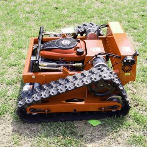 Remote Control Robot Lawn Mower Gas Powered 190CC Multi Purpose