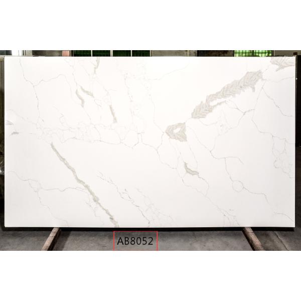 Calacatta White Quartz Stone Solid Surface 25mm Thickness Kitchen countertops