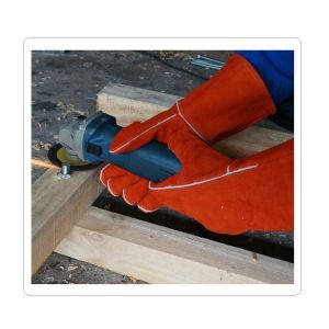 Automotive Leather Cotton Lining Welding Work Gloves