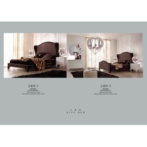 modern America style fabric king bed furniture