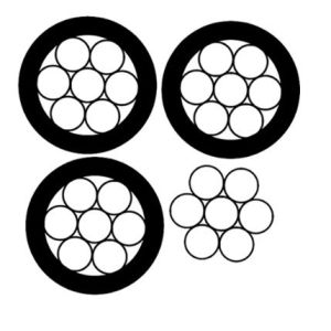 Aluminium Alloy Conductor Aerial Bundled Cables Blank Color For Power Supply