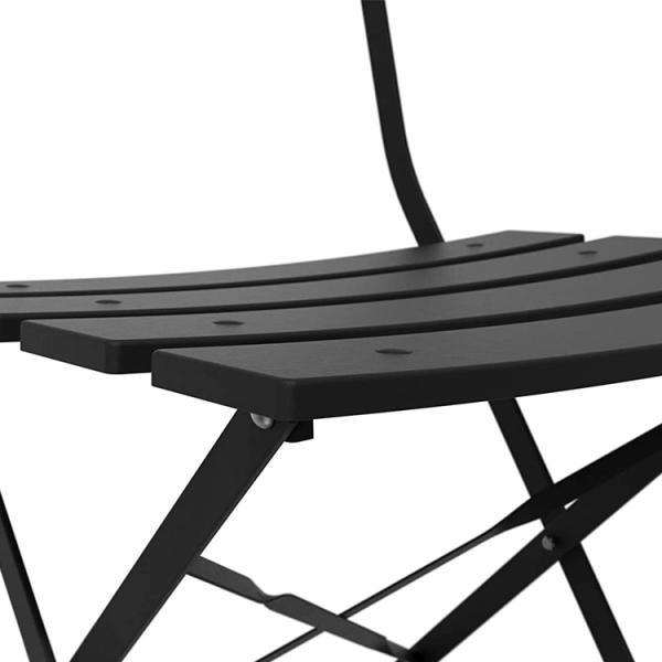 3 Piece Steel Folding Table and Chairs Set Perfect for Outdoor Patio Balcony or Garden