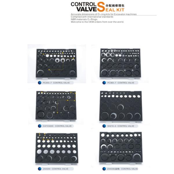 Komatsu PC360-7 Excavator Control Valve Seal Kit , Hydraulic Pump Oil Seal Repair Kit