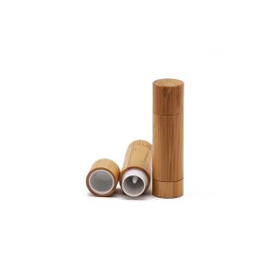 Press Pop Recyclable 5g Labeling Bamboo Lip Gloss Tubes