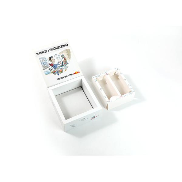 CMYK Food Storage Cardboard Boxes Tray With Drink Holder