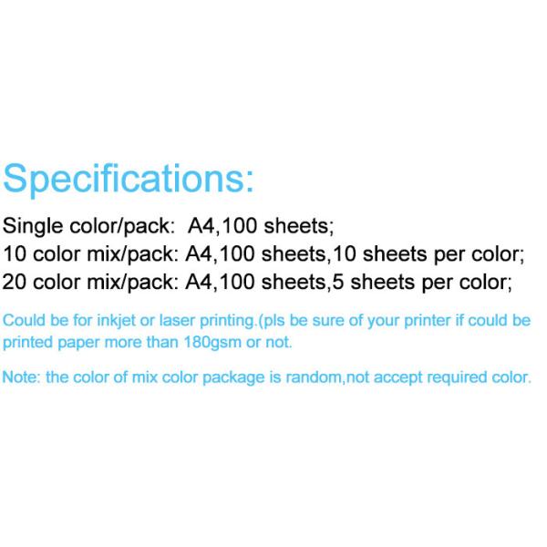 120g Colored Cardstock A4 Folding Handcraft Paper