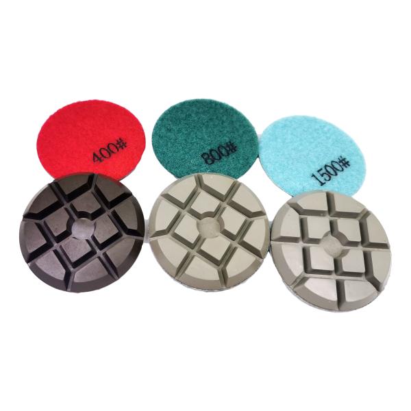 Concrete transitional grinding pads (3pcs)#100 with ceramic bonding for concrete fine polishing