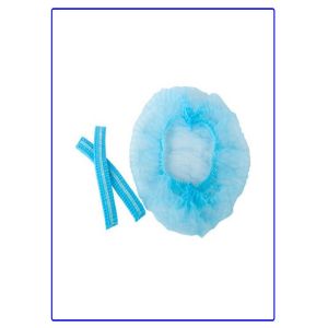 Disposable Surgical Head Covers / Disposable Bouffant Caps Double Elastic String