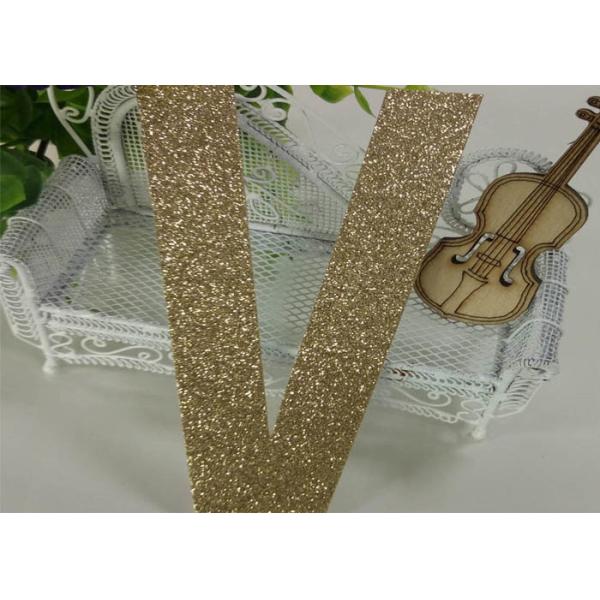 Buy Diy Christmas Decor Gold Glitter Letters , Wedding Party Glitter Alphabet Letters at wholesale prices