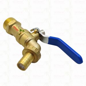 Gold Plated Heavy Duty Classic Blue Iron Handle Bibcocks Water Spout Faucet