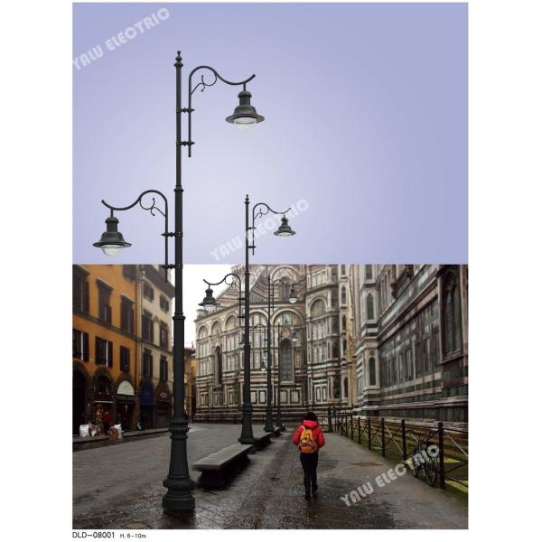 4m 6m 8m 10M Q235 galvanized tapered street light poles for solar street light