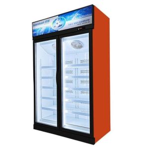 Hypermarket Commercial 3 Glass Doors Standing Display Freezer for Food Frozen