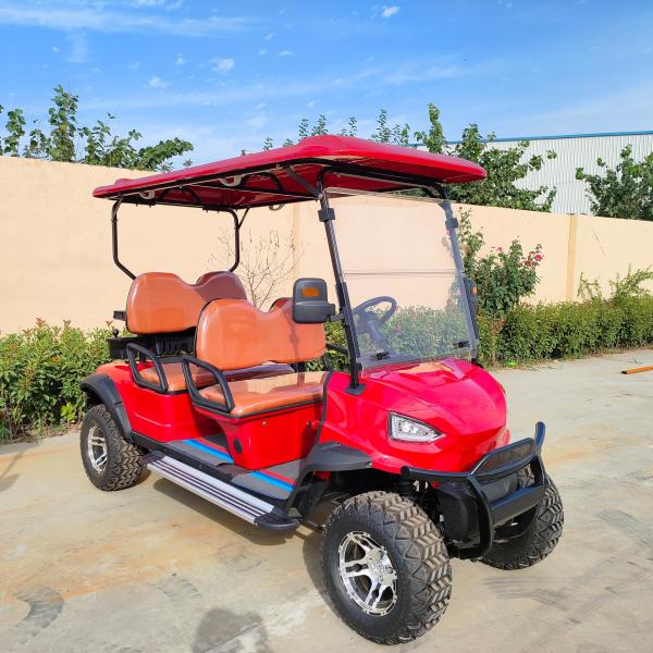 Buy Electric 4 Seater Off-Road Golf Cart With Underseat Storage Compartment And 220V Charging Input Voltage at wholesale prices