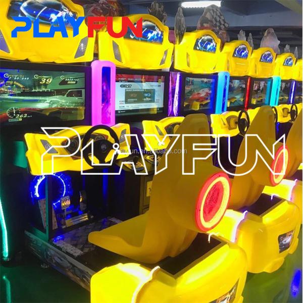 PlayFun Coin Operated Luxury 2 Seats Racing Car Arcade Game Machine Simulator